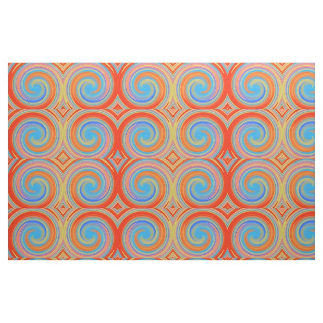 Tecido Arte Abstrata de Redemoinho Moderna #42 (Fat Quarter)