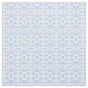 Tecido Arte Abstrata em Gouache Azul Espectroscópico Bran