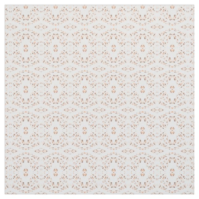 Tecido Arte Abstrata em Gouache Laranja Branco Espectrosc (Modelo)