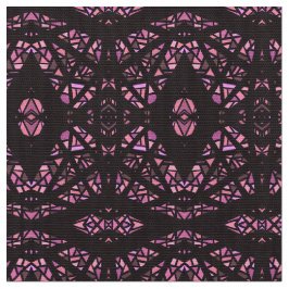 Tecido Arte Abstrata em Gouache Rosa Preto Espectroscópic