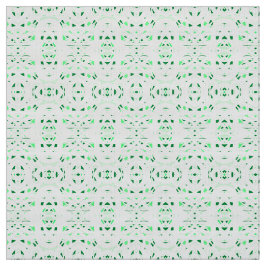 Tecido Arte Abstrata em Gouache Verde Branco Firebrand