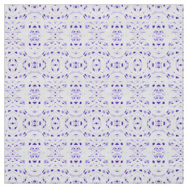 Tecido Arte Abstrata em Guache Roxo Branco Firebrand