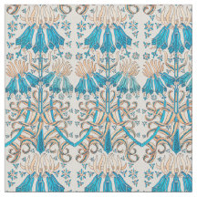 Arte Botânica Floral Francesa Nouveau Blue Beige