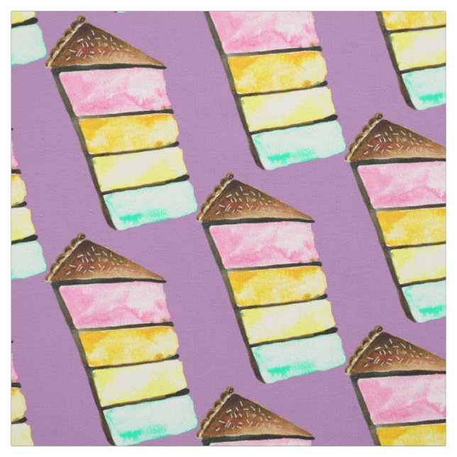 Tecido Arte de bolo de fatia de bolso (Modelo)