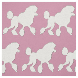 Tecido Arte de Poodle Branco