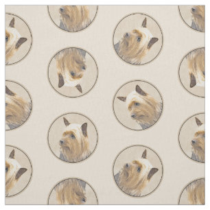 Tecido Arte Original De Cachorro - Silky Terrier Australi