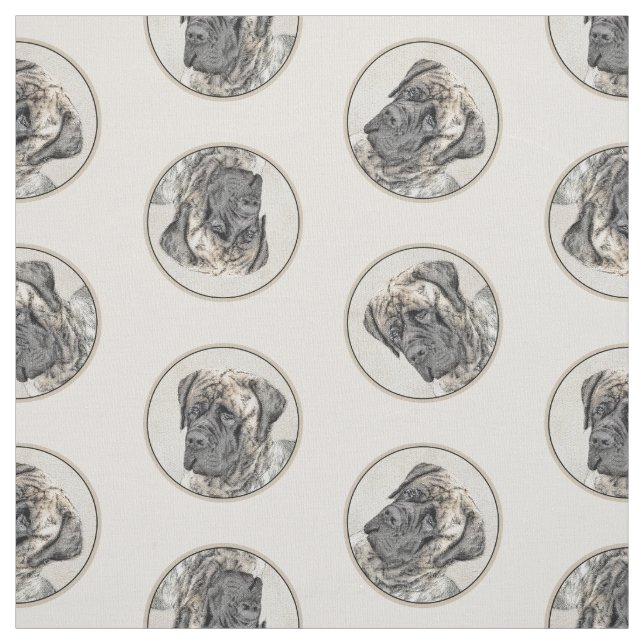 Tecido Arte Original para Cachorros de Pintura Mastiff In (Modelo)