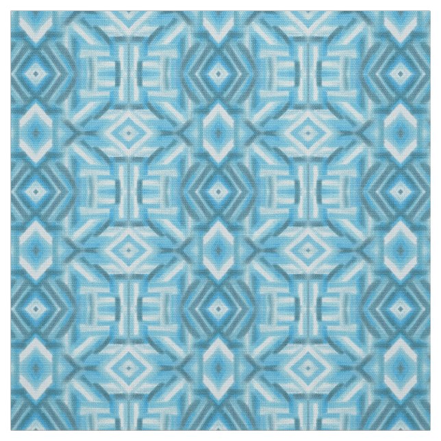 Tecido Arte Pastel Macio Abstrato Azul Staccato (Modelo)