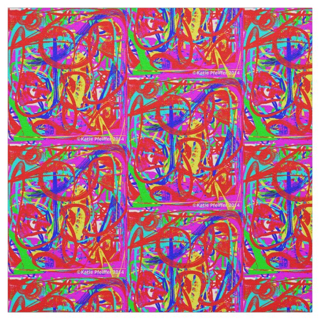 Tecido Arte Pop Mod Design Abstrato (Modelo)