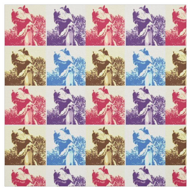 Tecido Arte Pop T-Rex (Modelo)