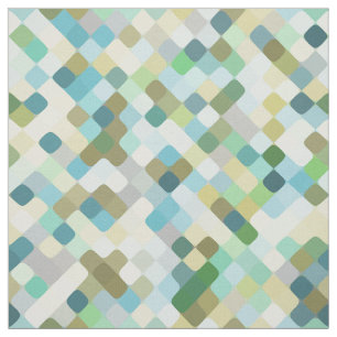 Tecido Arte Retrópica Verde Azul Turquesa Azul