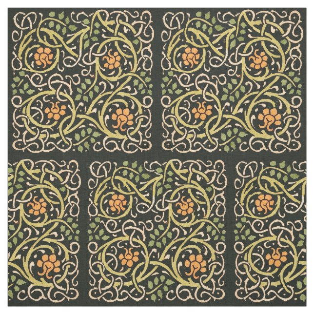 Tecido Artes e Ofícios Vintage Padrão Floral Roycroft (Modelo)