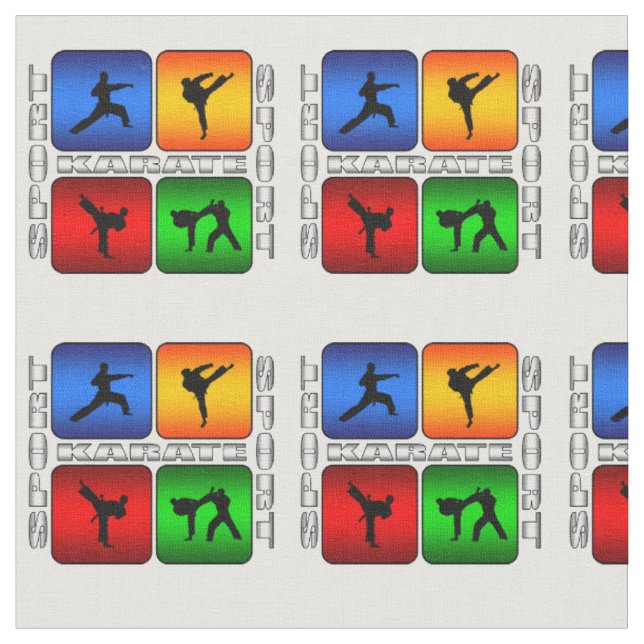 Tecido Artes marciais espectaculares de Kung Fu Ninja do (Detalhe)