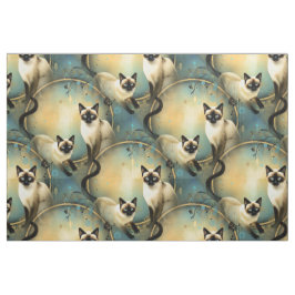 Tecido Artistic Fabric Panel Cats