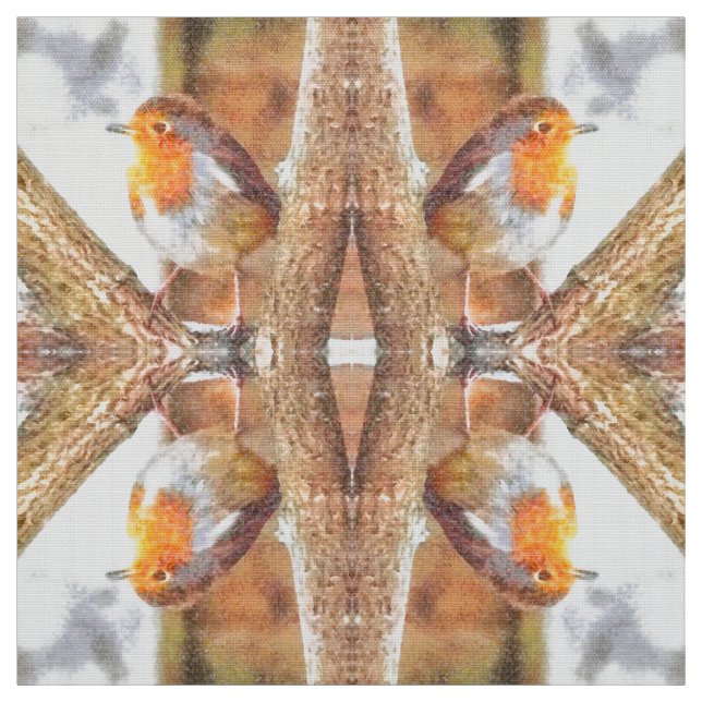 Tecido Artístico Robin Redbreast Perch (Modelo)