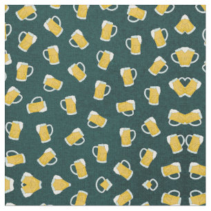 Tecido Artsy Modern Yellow Watercolor Beer Canecas de cer