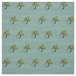 Tecido Árvore Dançante Personalizada Verde Oliva 60"