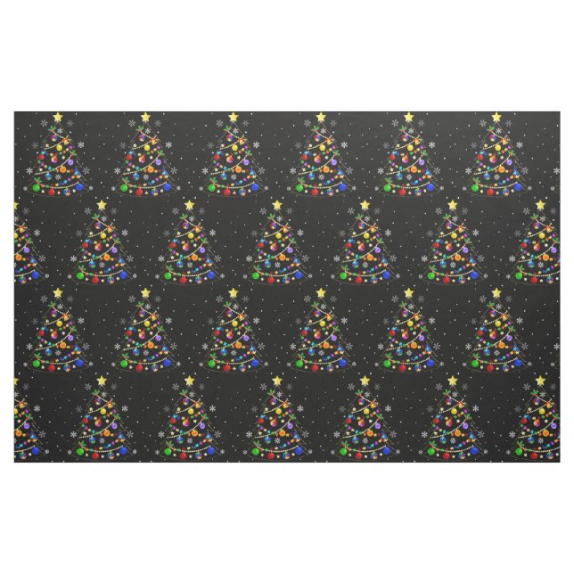Tecido Árvore de Natal Autismo Colorida (Fat Quarter)