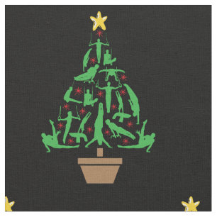 Tecido Árvore de Natal da ginástica masculina