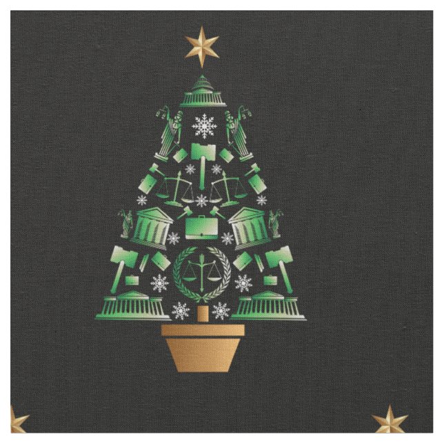 Tecido Árvore de Natal do Advogado (Detalhe)