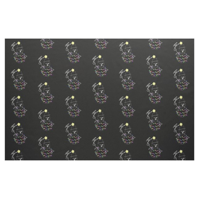 Tecido Árvore de Natal Homem de Neve (Fat Quarter)
