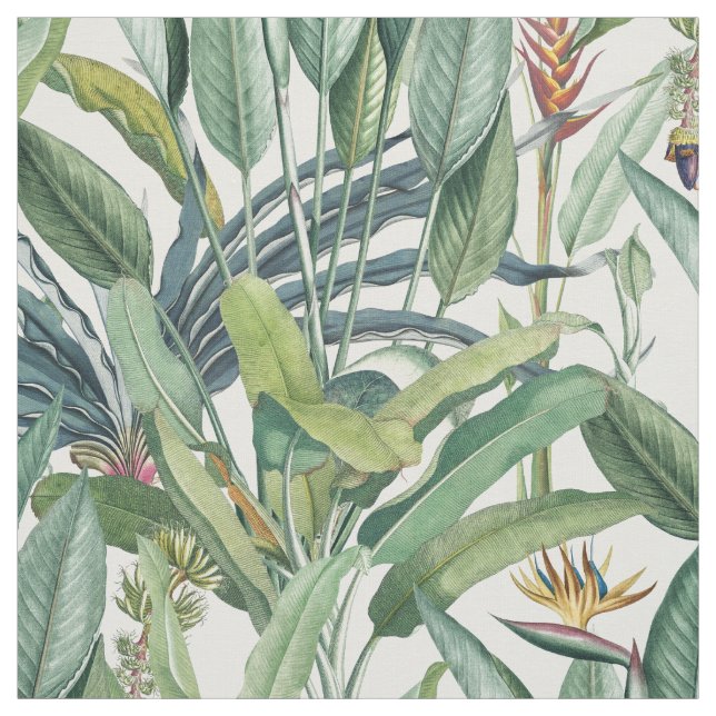 Tecido Árvore Tropical de Banana Verde Tropical Strelitzi (Modelo)