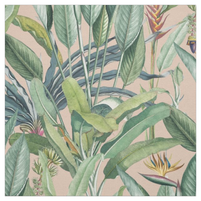 Tecido Árvore Tropical de Banana Verde Tropical Strelitzi (Modelo)