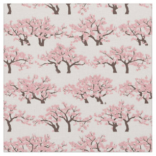 Tecido Árvores de Cereja