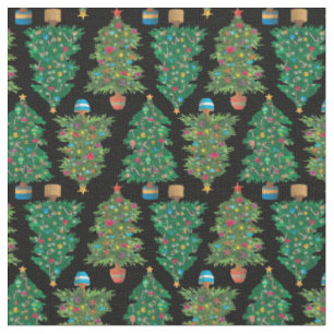 Tecido Árvores de Natal