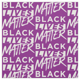 Tecido As vidas negras importam de roxo