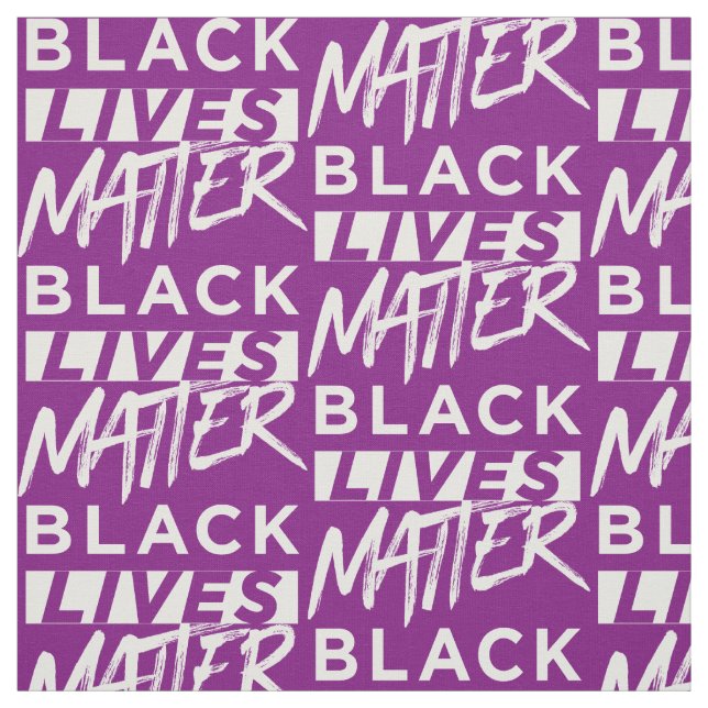 Tecido As vidas negras importam de roxo (Modelo)