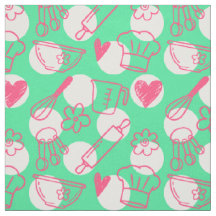 Assando Doodles em Pontinhos - Rosa & Verde
