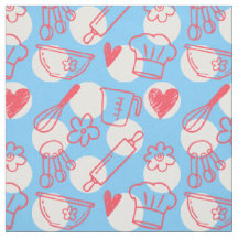 Assando Doodles em Pontos Polka - Rosa e Azul Clar