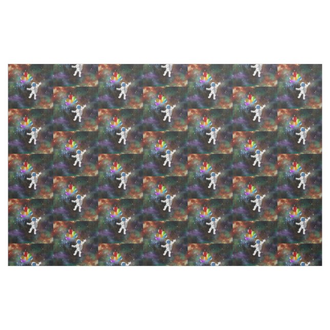 Tecido Astronauta com Balões (Fat Quarter)