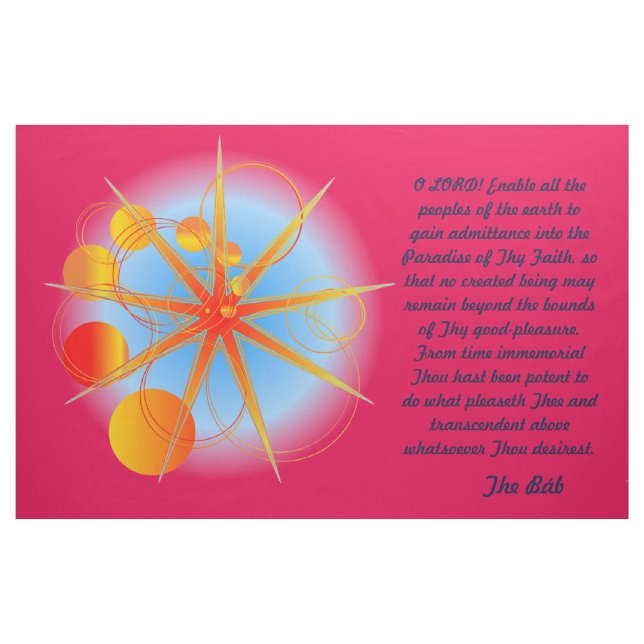 Tecido Ativar todos os povos da Terra (Fat Quarter)