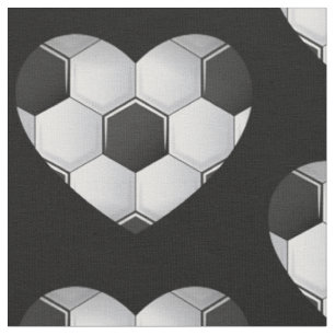 Tecido atleta de esportes cardíacos de futebol amoroso