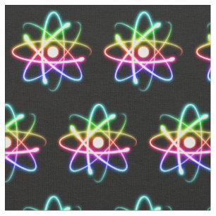 Tecido Atom brilhante colorido (001)