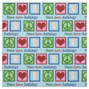 Tecido Audiologista do Peace Love