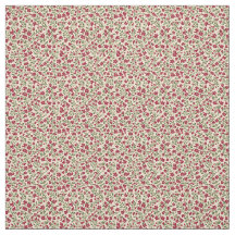 Autêntico Sprig Floral Burgundy Atenuado dos Anos 