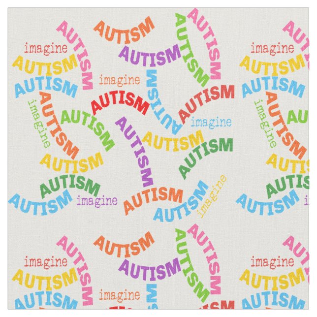 Tecido Autismo Repetir a Palavra (Detalhe)