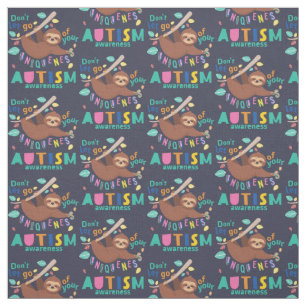 Tecido Autismo Sensibilização Não deixe passar a sua s