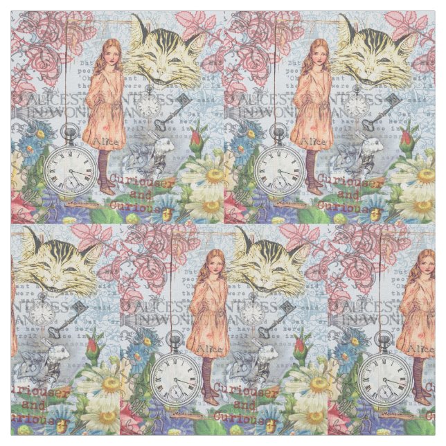 Tecido Aventuras de Alice no País das Maravilhas Clássico (Modelo)