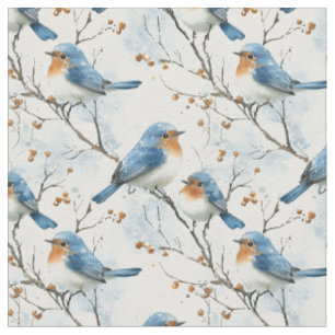 Tecido Aves no inverno