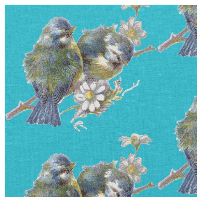 Tecido Aves Vintage (Detalhe)