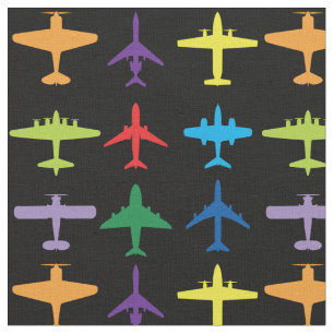 Tecido Aviões, fundo personalizado e azulejo