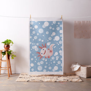Tecido Axolotl e o design corajoso do vetor das bolhas