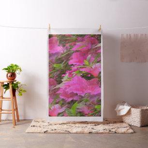 Tecido Azaleas em rosa... .
