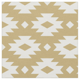 Tecido Aztec Dourado