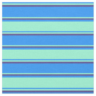 Tecido Azul, Amarino e Azul Escuro e Azul Escuro Colorido