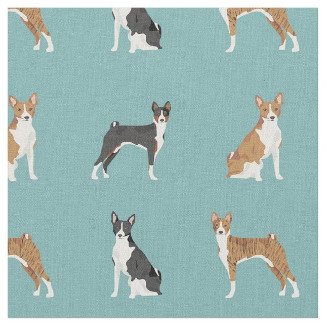 Tecido Azul Basenji (Detalhe)